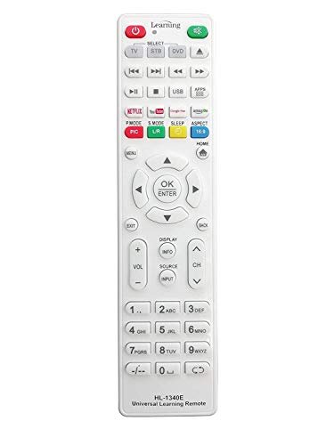 LOHAYA HL-1340E Intelligent Learning Type Universal Remote Works with All Smart Tv, Set-Top Box & DVD Player