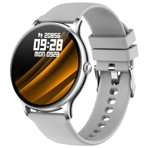 Fire-Boltt Phoenix Smart Watch with Bluetooth Calling 1.3″,120+ Sports Modes, 240 * 240 PX High Res with SpO2, Heart Rate Monitoring & IP67 Rating (Silver Grey)