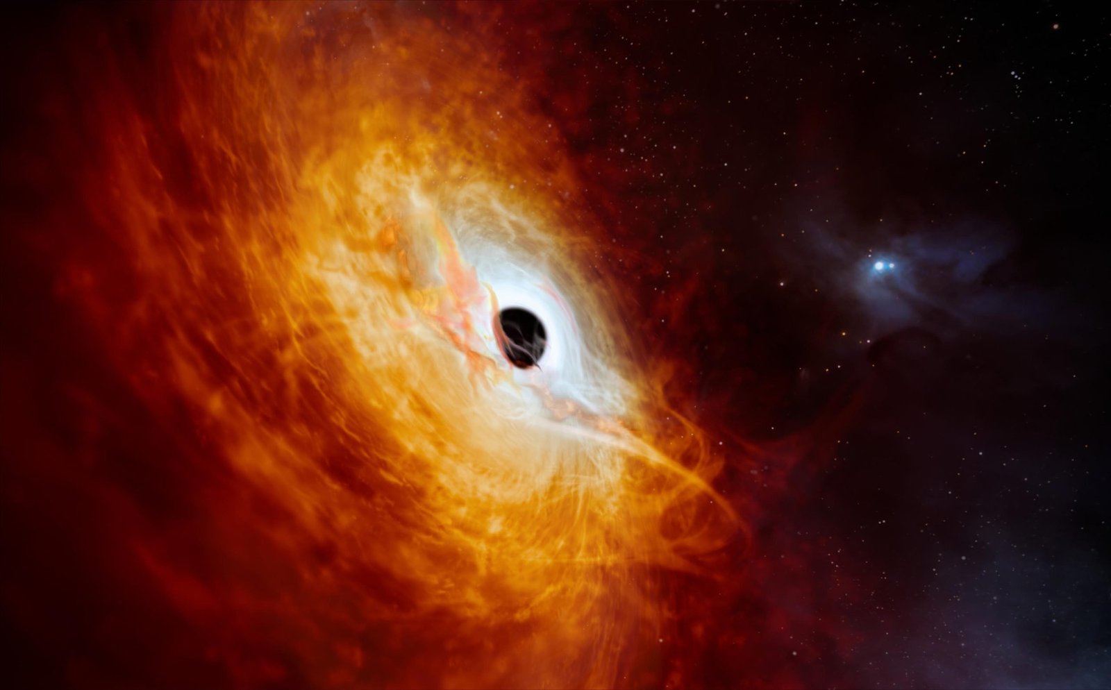 Brightest Object in the Universe Discovered – Powered by Supermassive Black Hole Eating a Sun a Day