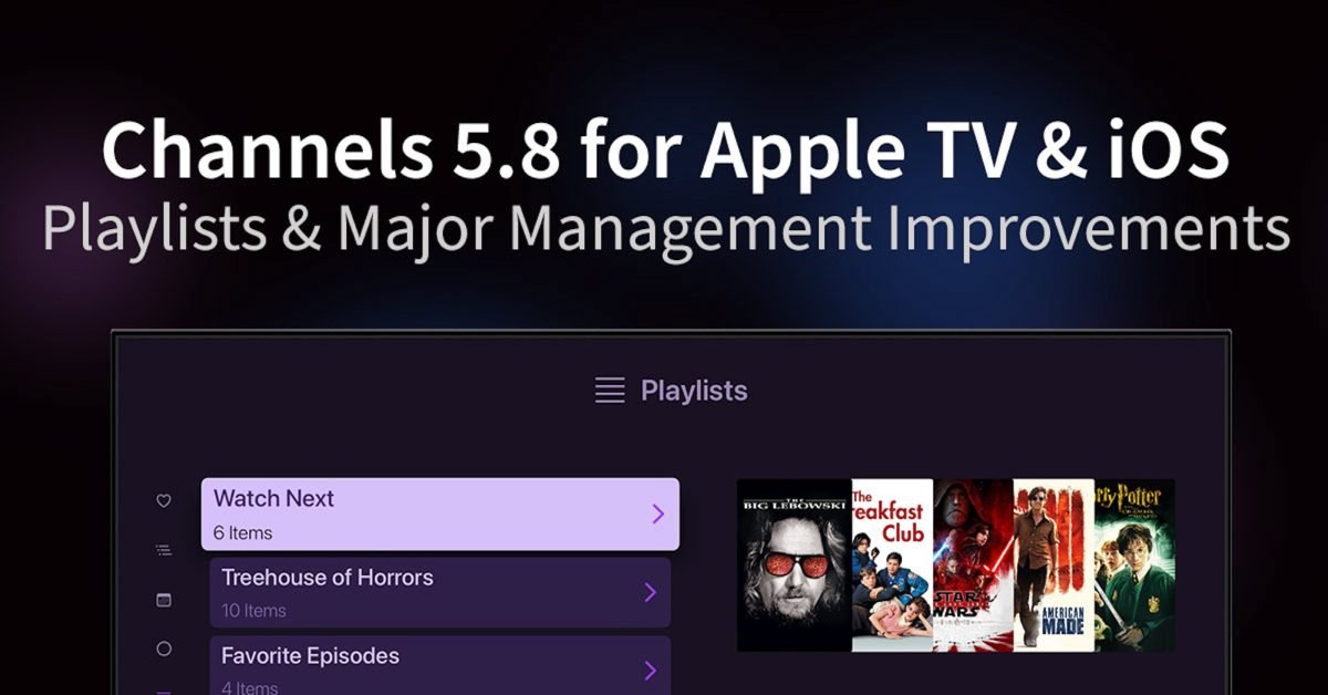 Cord-cutting live TV app ‘Channels’ adds playlists feature, big Apple TV upgrades, more