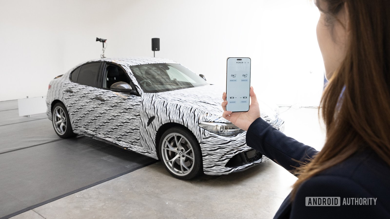 I drove a car using only eye tracking and a phone at MWC 2024