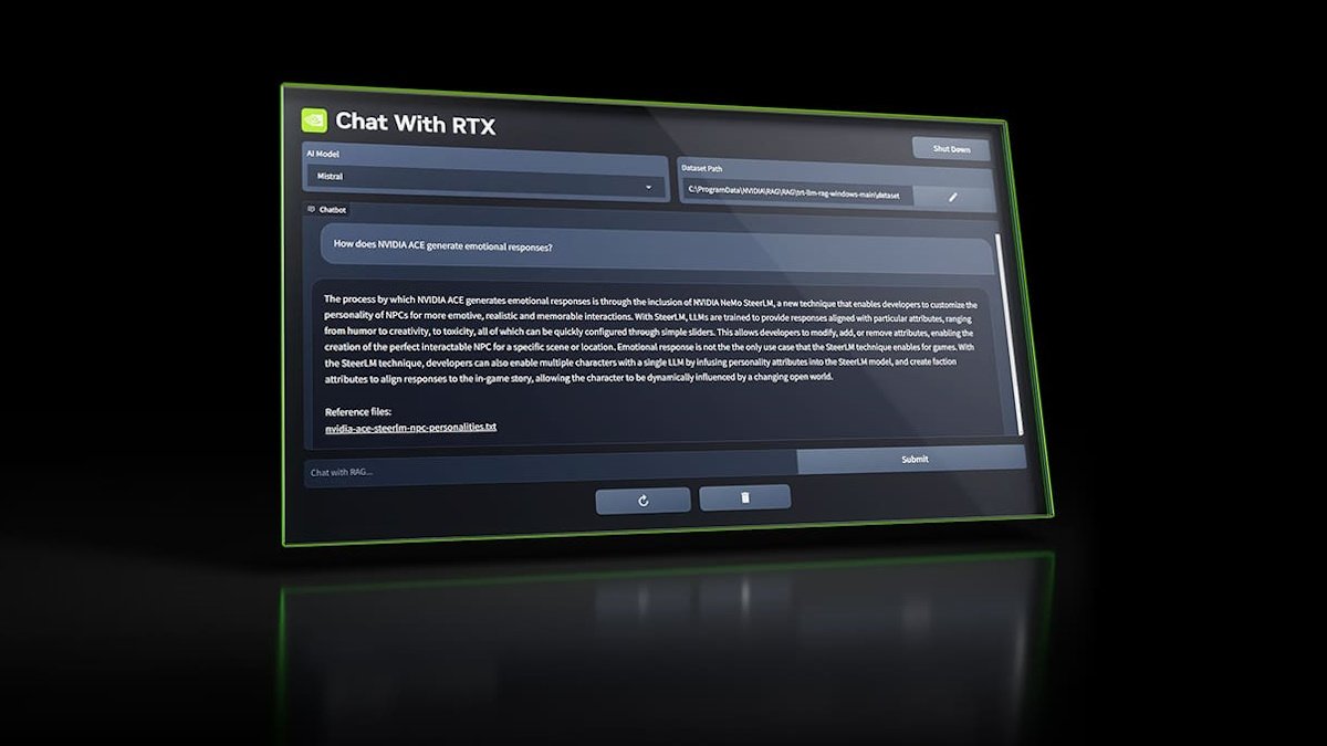 NVIDIA’s Chat with RTX is an AI chatbot that runs offline on your personal files