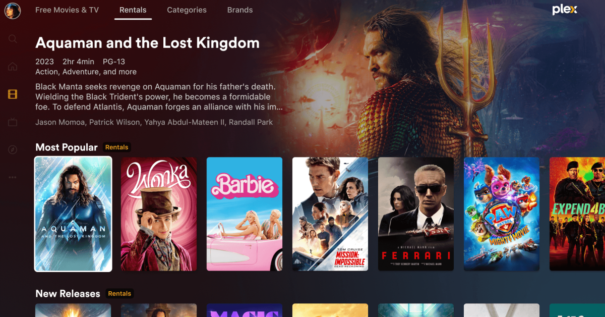 Plex now lets you rent movies as it continues expansion beyond the media server business