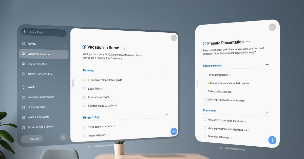 Things is going spatial with the full project manager experience on Apple Vision Pro