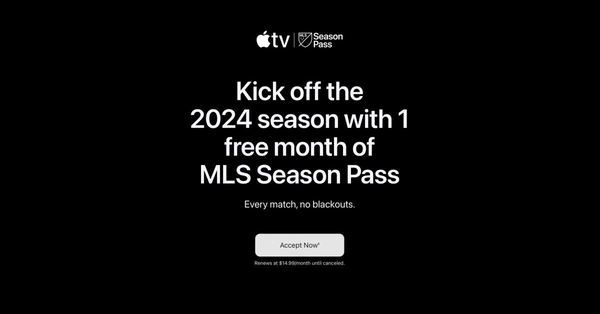 Apple offering some users one free month of MLS Season Pass