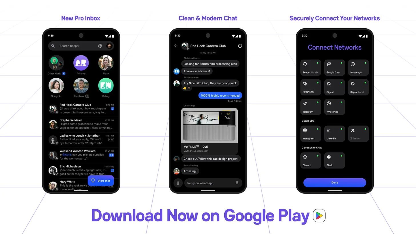 Beeper’s Android app for unified chats gets a major refresh
