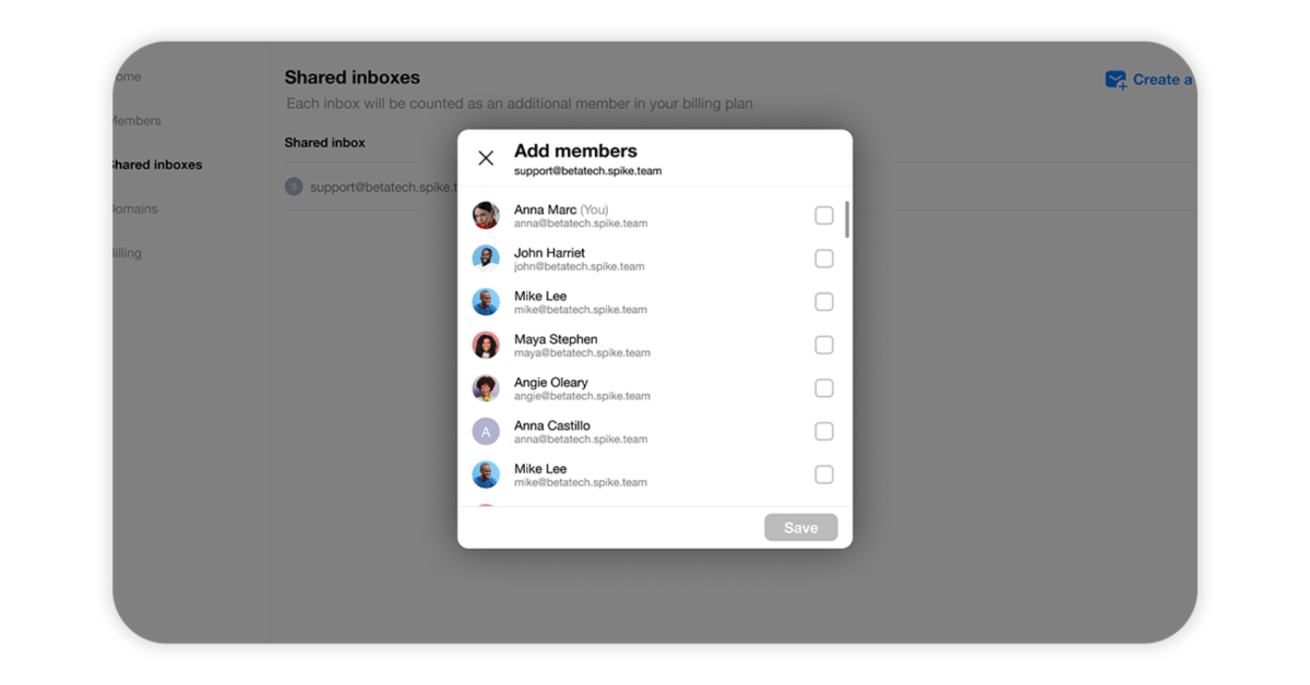 Spike for Teams adds shared inbox support for streamlined team communication