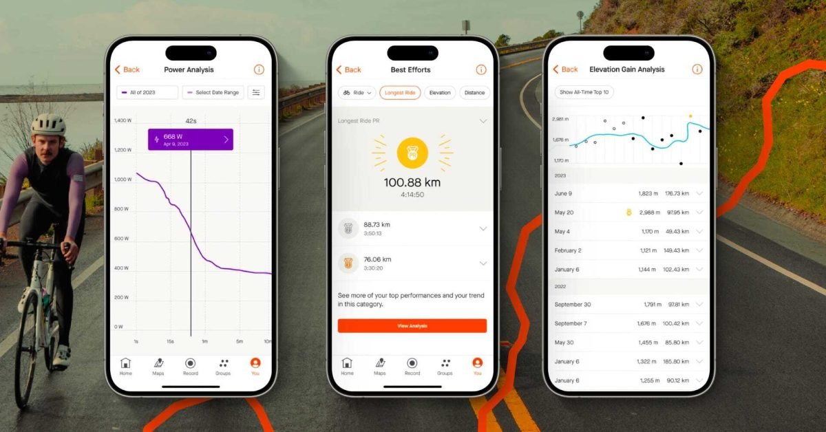 Strava app expands Best Efforts feature for cyclists