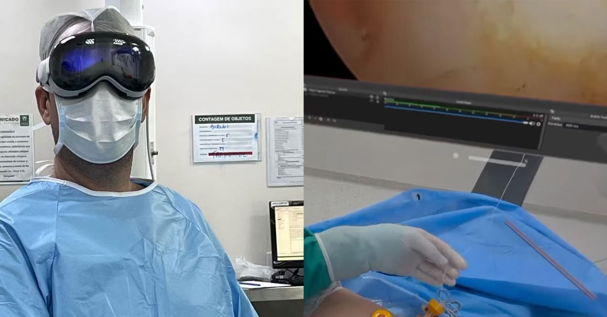 Apple Vision Pro used to assist doctor during shoulder surgery