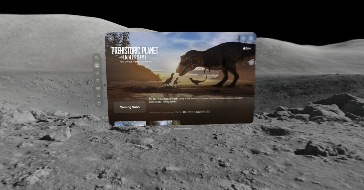 Apple teases new ‘Prehistoric Planet’ Immersive Video coming to Vision Pro this month