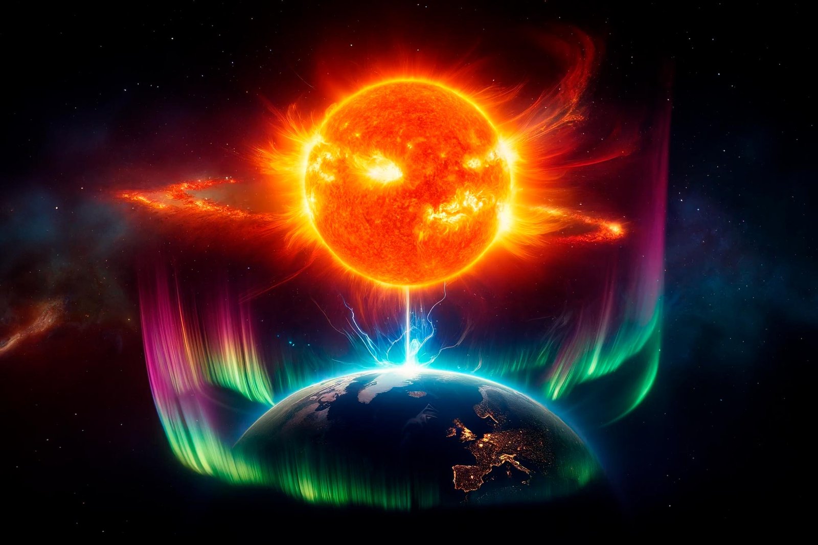 NOAA Satellites Detect Severe Solar Storm