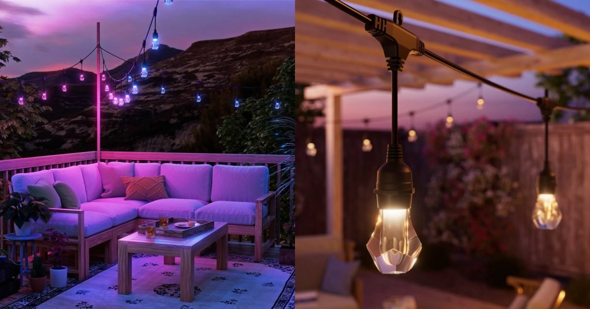 Nanoleaf wants to upgrade your deck with its Matter LED Outdoor String Lights