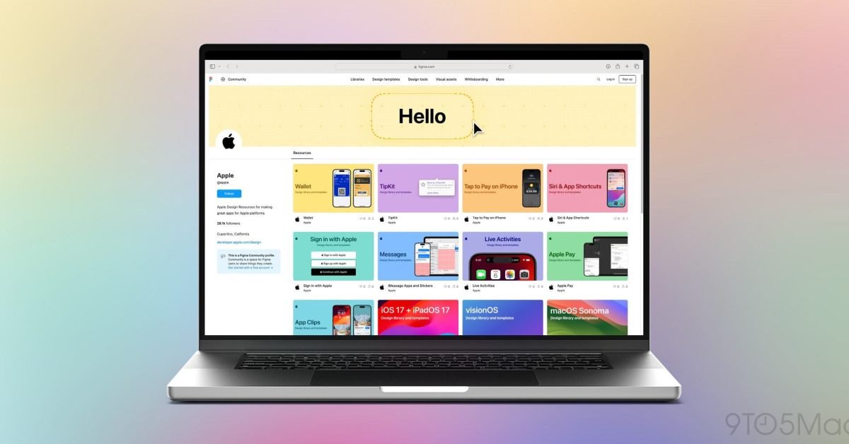 Apple expands Figma support with new set of design templates