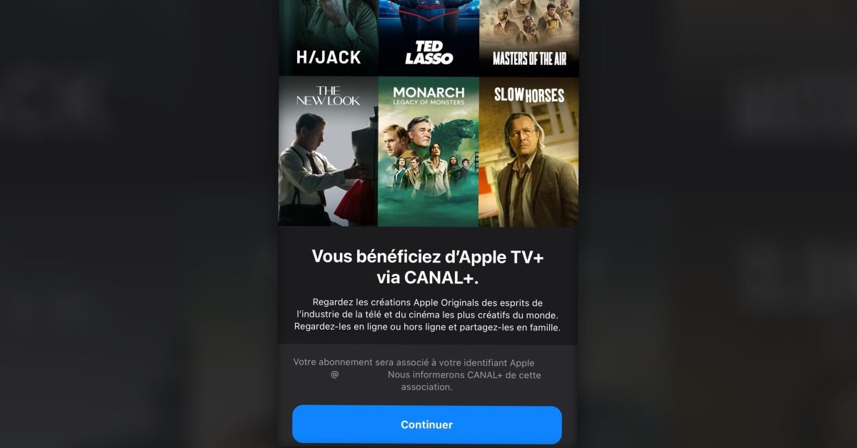 Canal+ subscribers can now watch Apple TV+ for free inside the Apple TV app