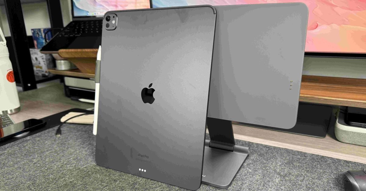 Finally, a magnetic stand that wirelessly charges your M4 iPad Pro
