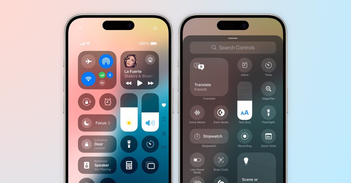 Developers can now create toggles for Control Center in iOS 18