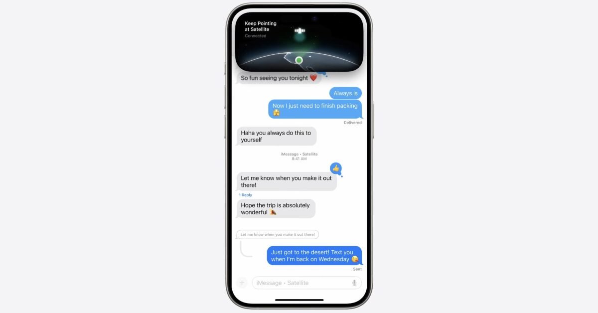 Don’t have a connection? iOS 18 lets you send messages with your iPhone over satellite