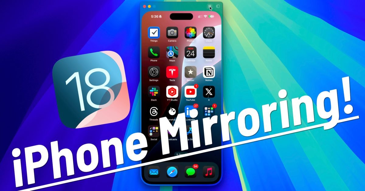 Hands-on with iPhone Mirroring with iOS 18 and macOS Sequoia