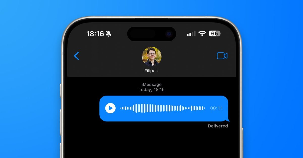Here’s how to adjust the playback speed in iMessage audios