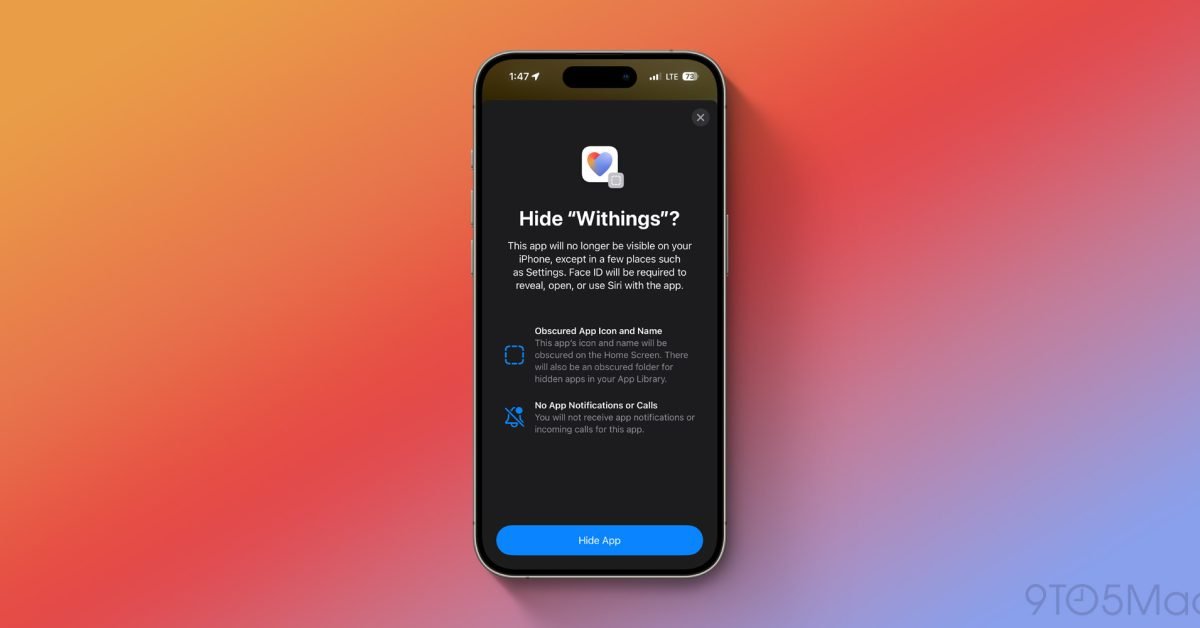 Lock and hide apps on iPhone in iOS 18: How-to
