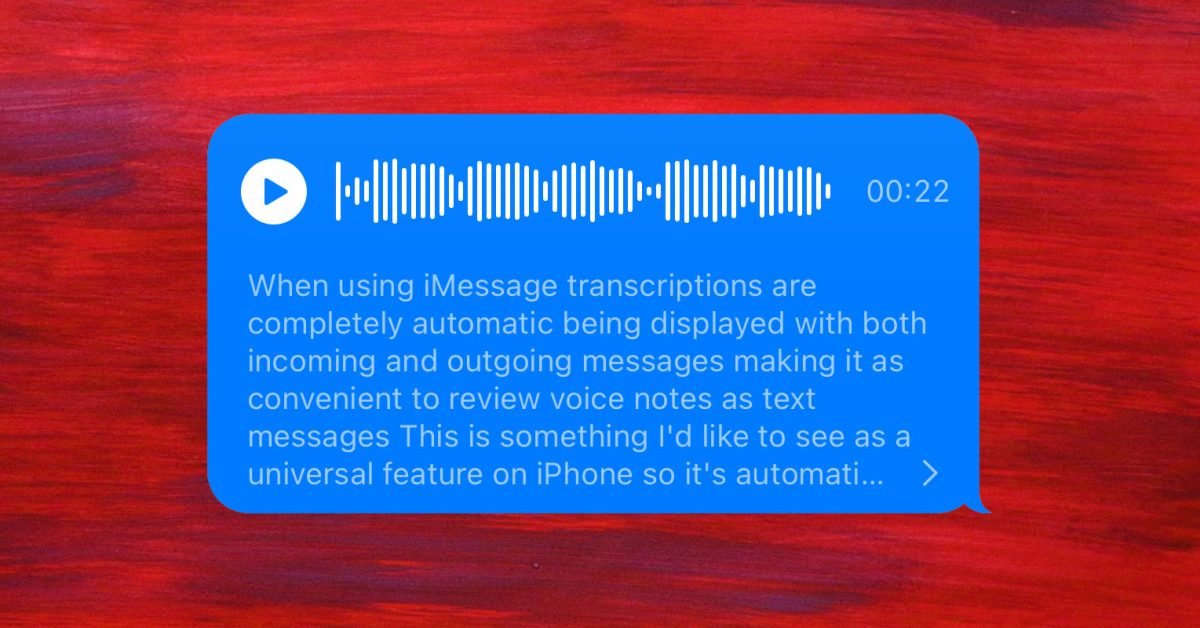 Make iPhone voice transcription a universal feature, please, Apple