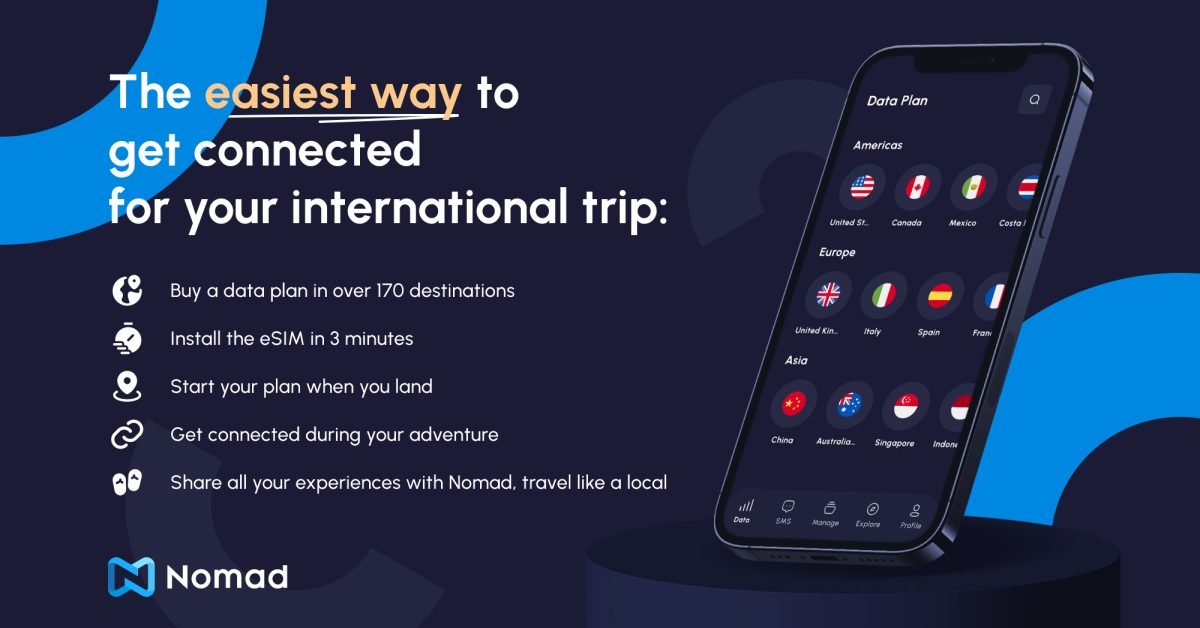 Nomad eSIM data plans keep your iPhone connected while traveling — save 10%