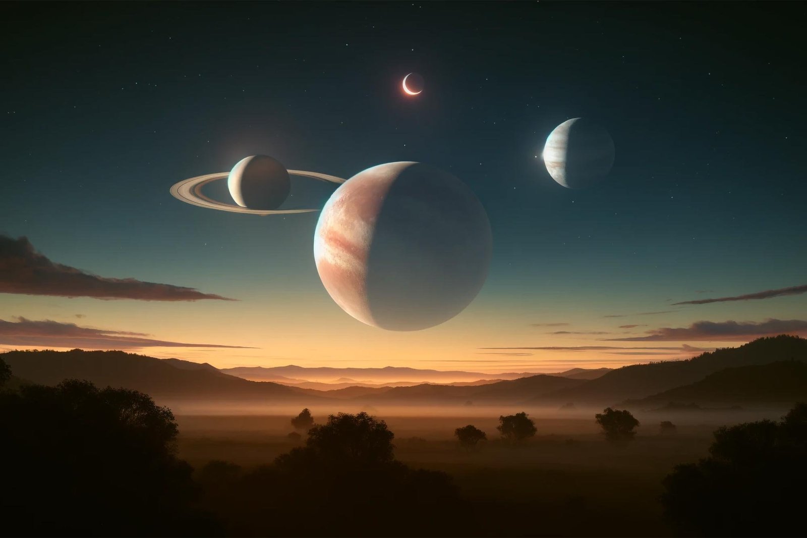 Planets Dominate the Morning Sky