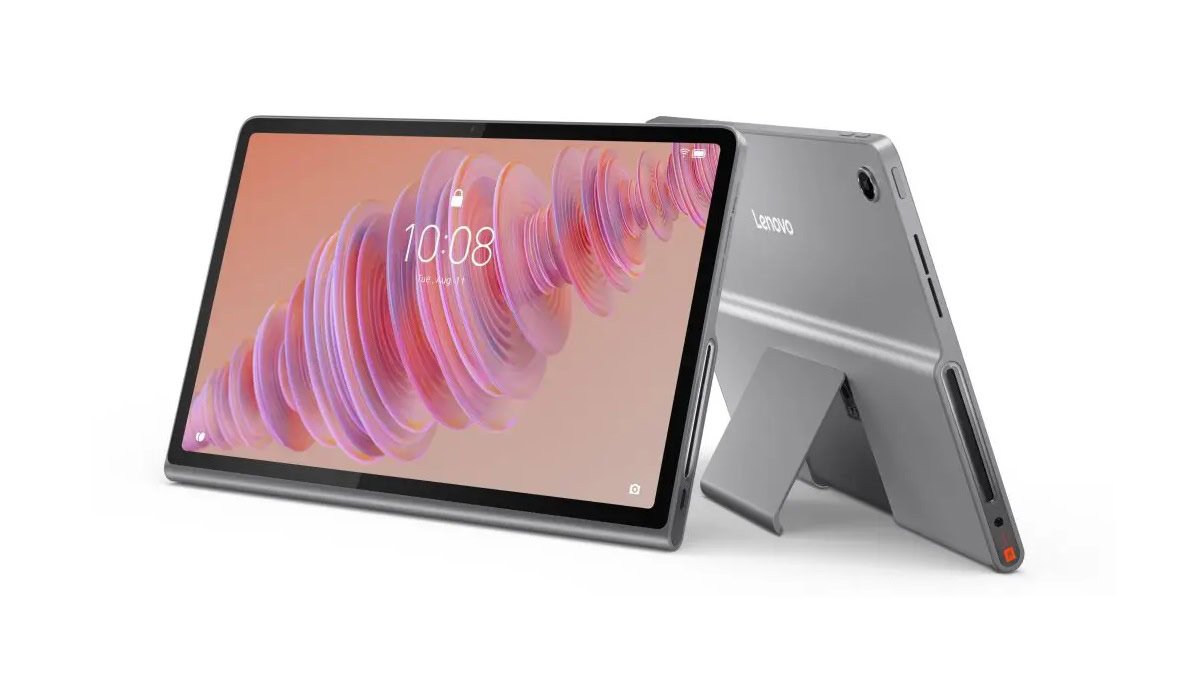 The Lenovo Tab Plus is both a tablet and Bluetooth speaker
