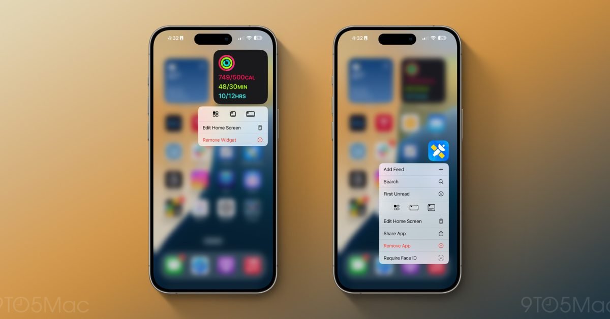 iOS 18 lets you change widget sizes right from your home screen