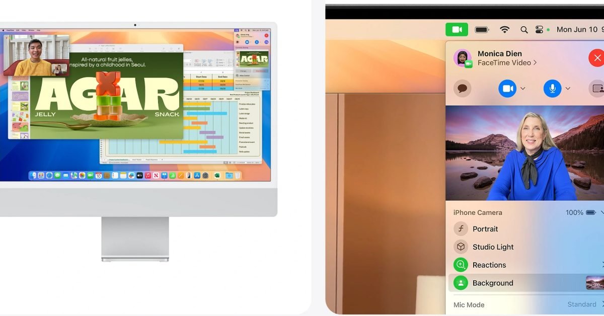 macOS 15 Sequoia: How to use presenter preview and video call background replacements