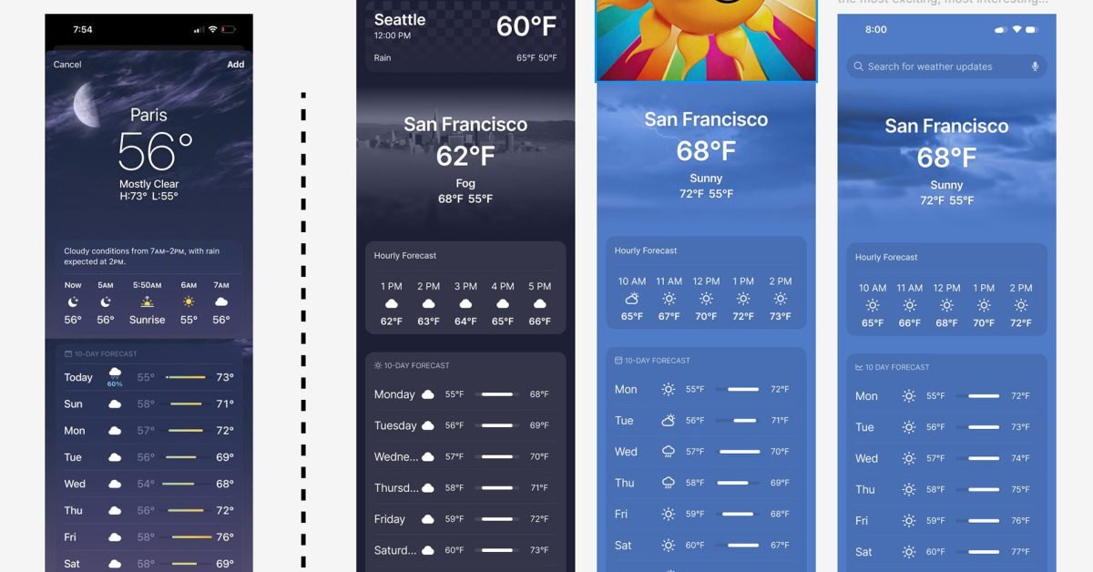Figma AI just copies Apple’s Weather app every time