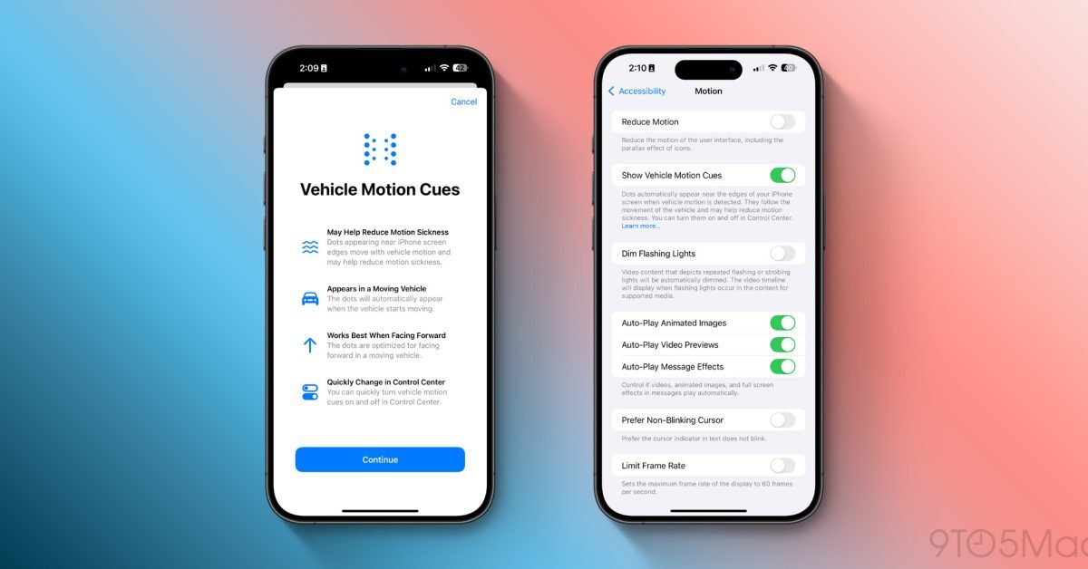 How iOS 18 helps reduce motion sickness with your iPhone