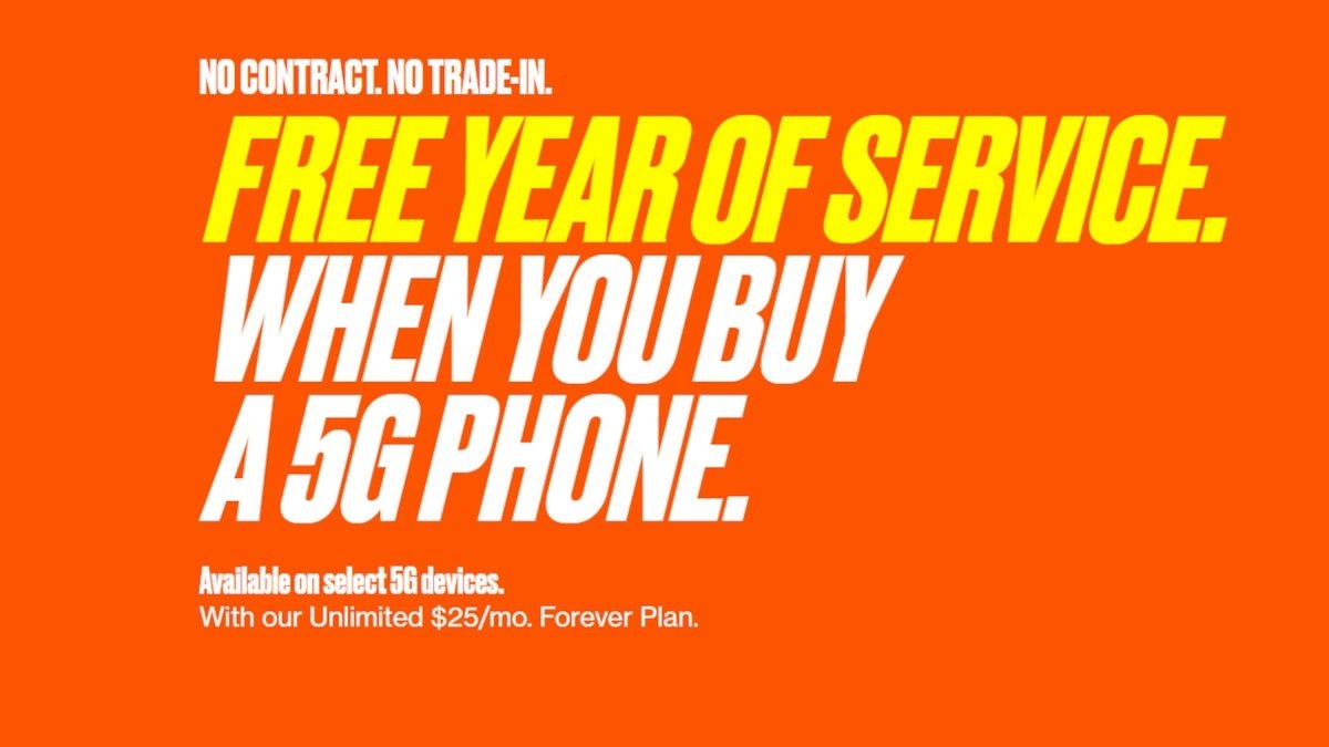 Boost will give you a free year of service with purchase of new phone