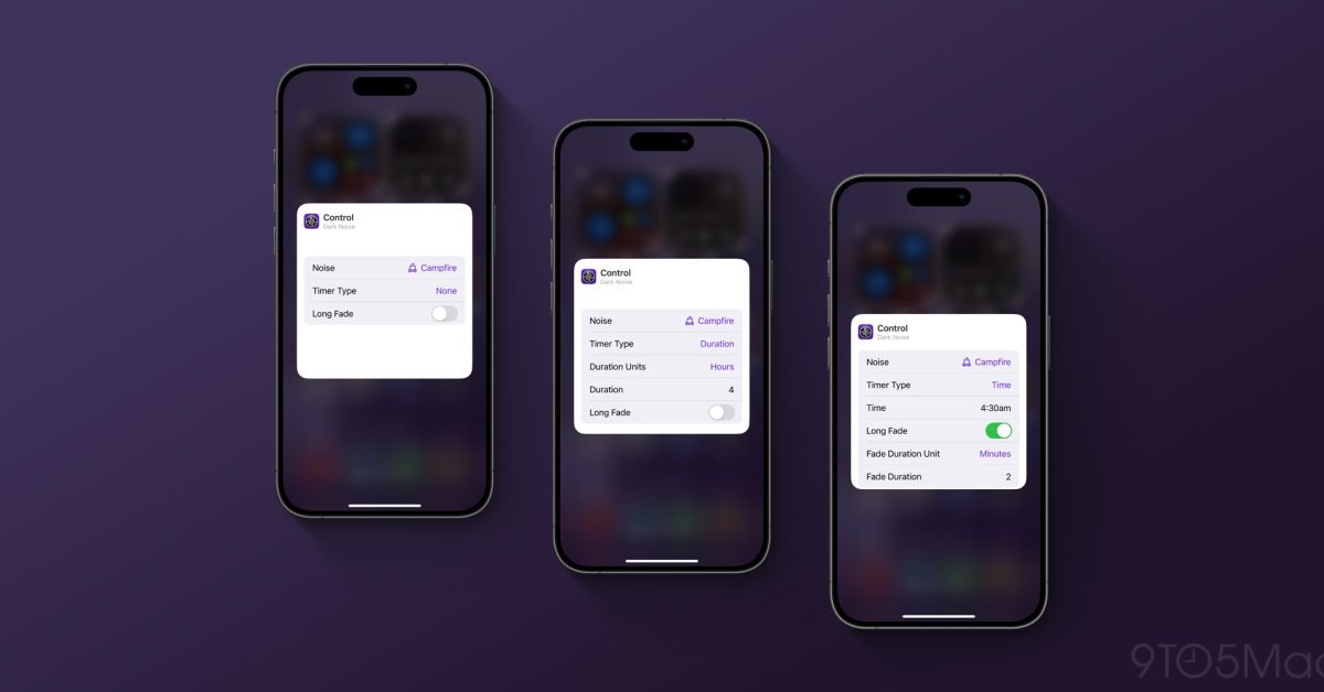 Dark Noise adds Control Center widgets, new icons for iOS 18