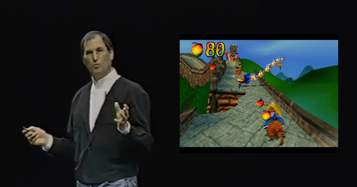 Watch Steve Jobs unveil a PS1 emulator for the Mac