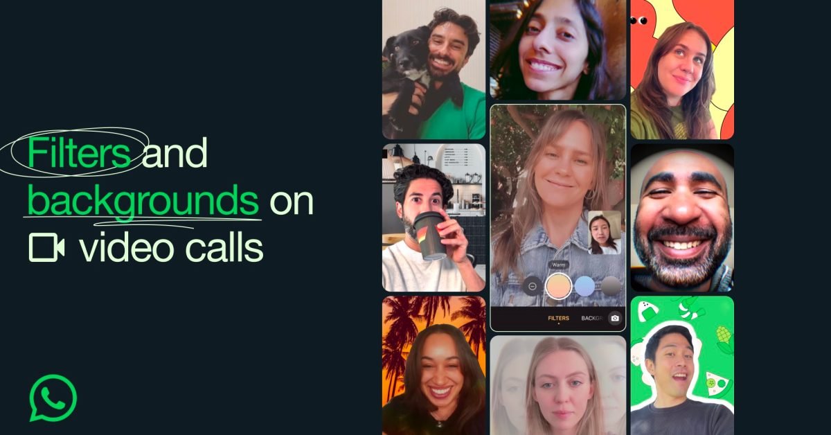 WhatsApp introduces new filters and backgrounds for video calls